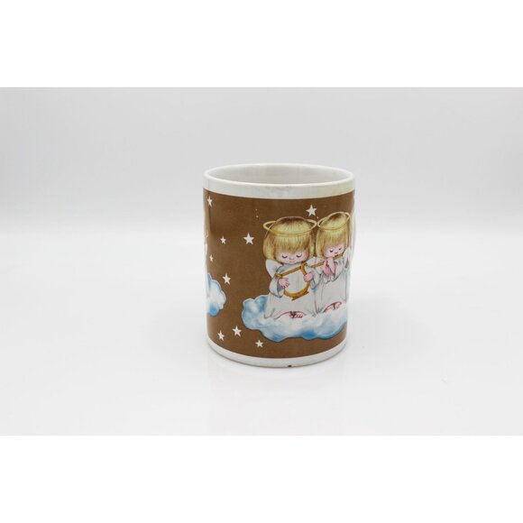 VTG Hallmark Christmas Set Of 2 Musical Angel Trio Coffee Mugs - Picture 5 of 7